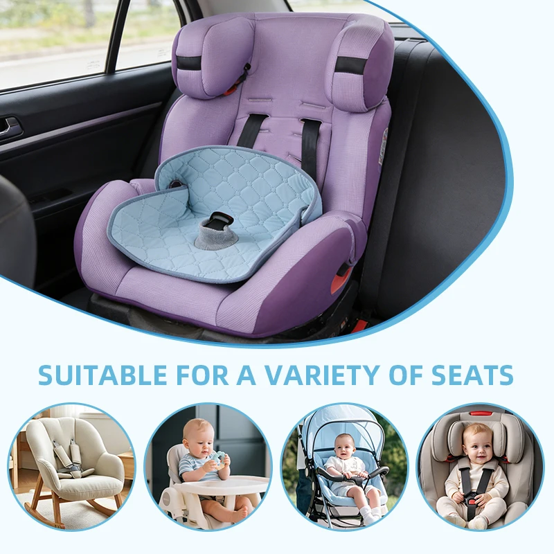 Plush Multi-Use Baby Comfort Cushion for Car Seats, Strollers, and High Chairs
