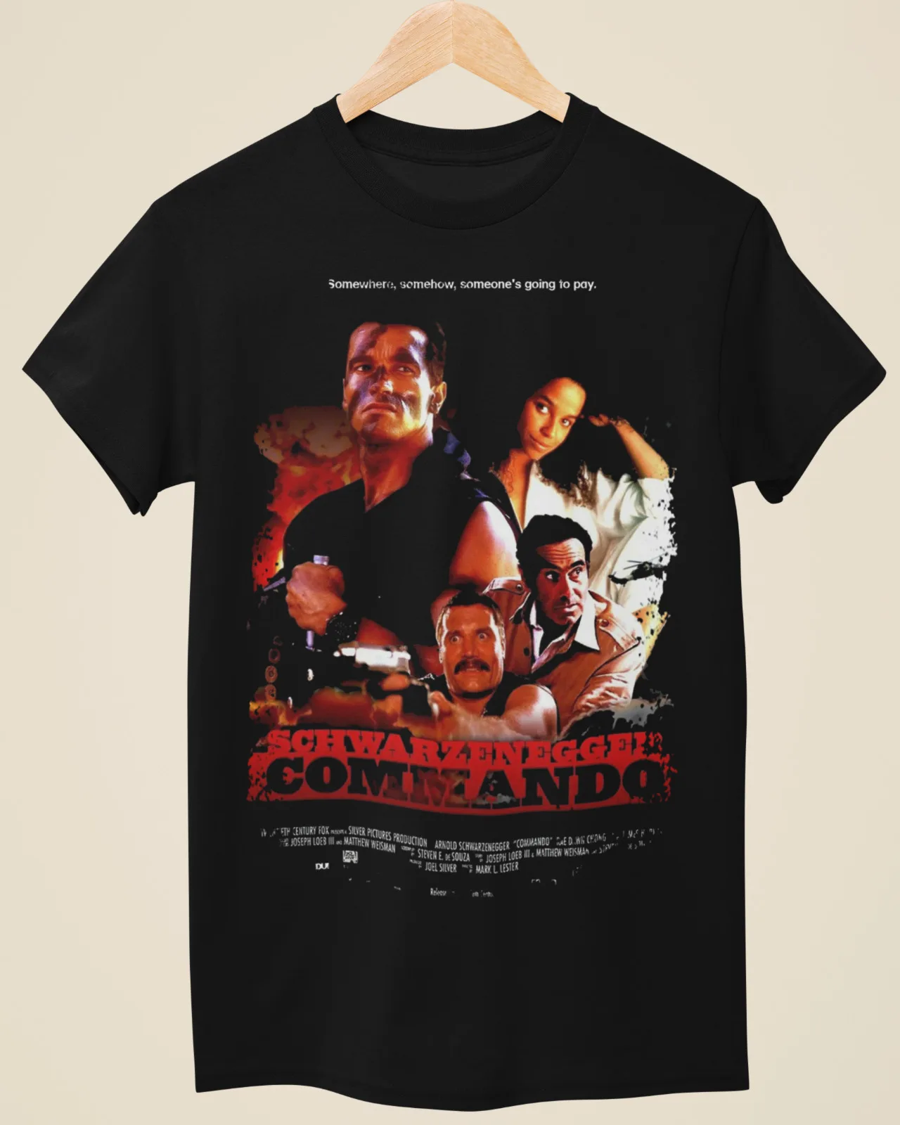 

Commando - Movie Poster Inspired Unisex Black T-Shirt