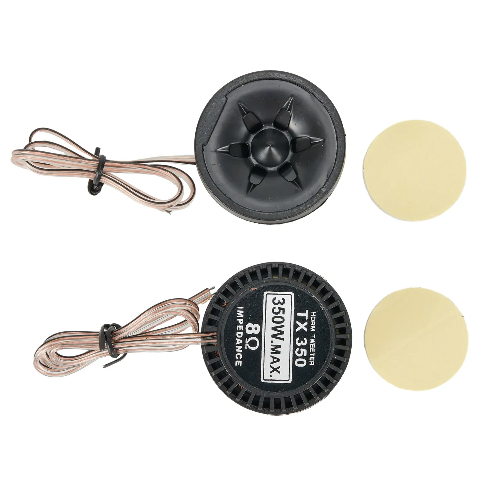 2pcs 자동차 라우드 스피커 6KHz-40KHz 91dB 8Ω 12V 350W 자동차 스피커 오디오 트위터 내장 크로스오버 오디오 스피커 박스 액세서리