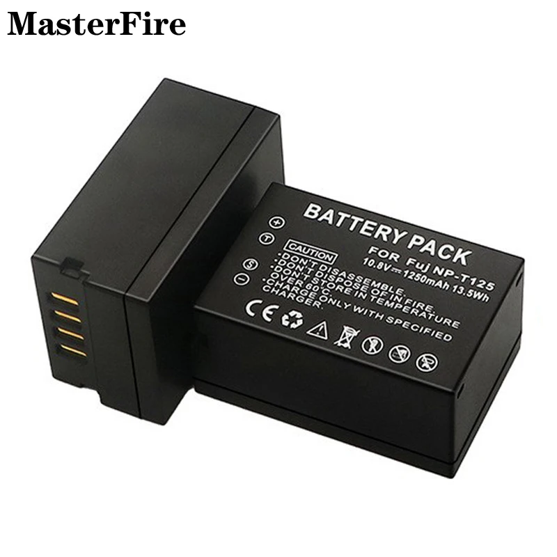 Batteria Ricaricabile Agli Ioni Di Litio 10X1250Mah Np-T125 Np T125 Per Batterie Fujifilm Gfx 50S, Gfx 50R, Gfx 100, Gfx50S, Gfx50R, Gfx100