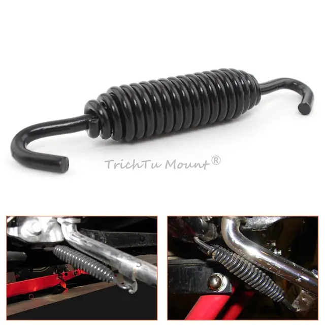 Black Kickstand Spring For 2002-2017 Harley Dyna Models - 3.4" Spring Replaces #50057-02