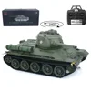 Heng Long 1/16 RTR RC Tank 2.4G 7.0 Plastic Ver Soviet T34-85 3909 BBs Shoot IR Battle Radio Smoke Effect RC Model TH17764-SMT7 2