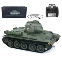 Heng Long 1/16 RTR RC Tank 2.4G 7.0 Plastic Ver Soviet T34-85 3909 BBs Shoot IR Battle Radio Smoke Effect RC Model TH17764-SMT7 2