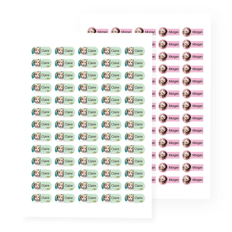 Name Stickers Waterproof Personalized For Children School Stationery Office