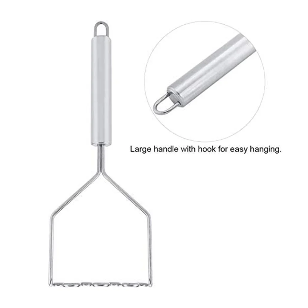 Stainless Steel Wave Potato Masher, Kitchen Gadget for Easy Potato Mashing