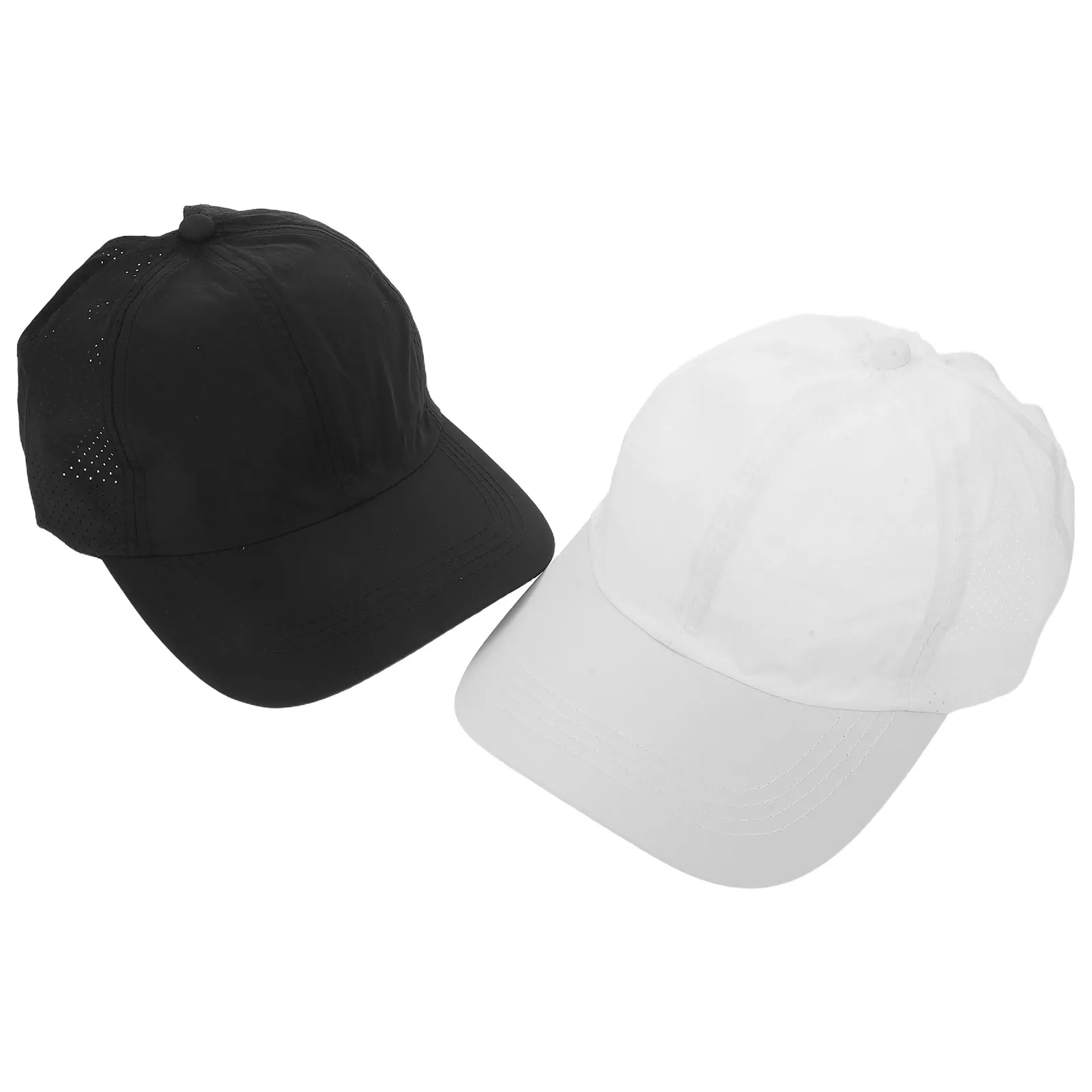 2Pcs 여성용 포니 테일 야구 모자 빠른 건조 통기성 메쉬 러닝 모자 체육관 테니스 골프 야외 스포츠 하이 포니 테일 모자
