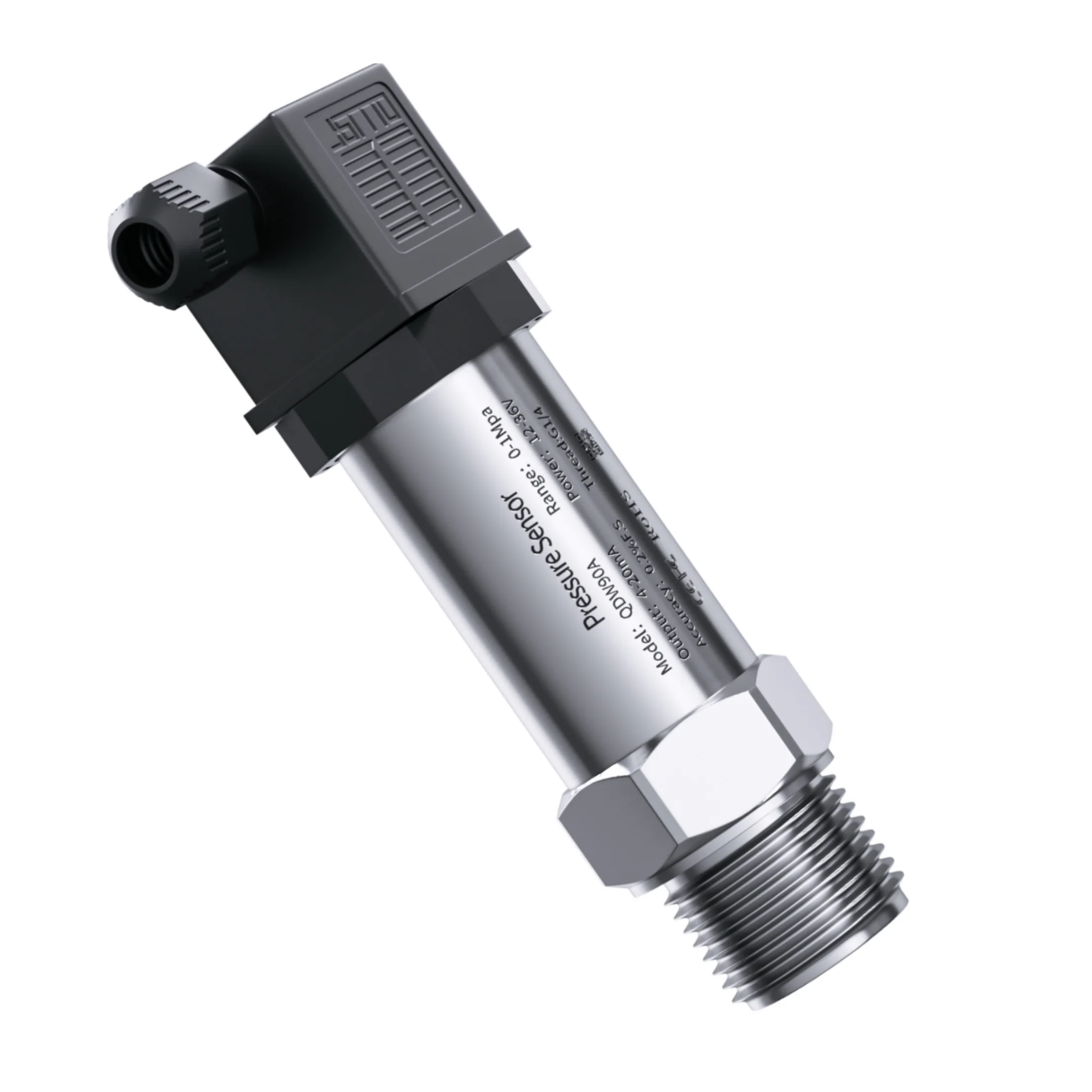 NPT1/4 Pressure Sensor Transmitter 4-20mA Hersman 0-1000bar 200bar -1bar 1bar Smart Hydraulic Pressure Transducer Gauge 0-5V pressure sensor