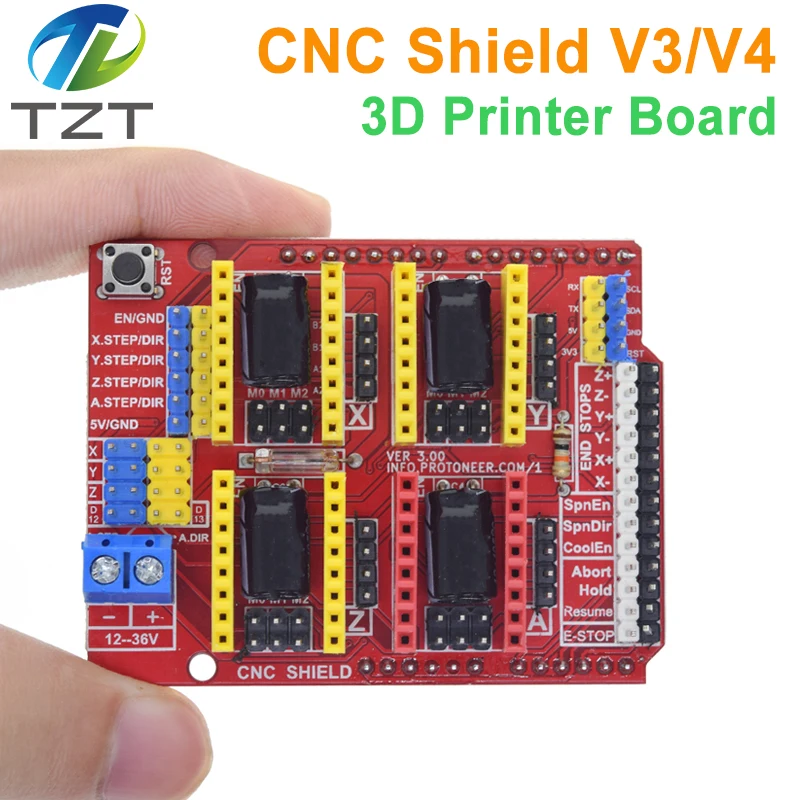 DIYTZT 1/3PCS Neue CNC Schild V4 schild V3 gravur maschine/3D Drucker/A4988 Fahrer Expansion Board für Arduino DIY KIT