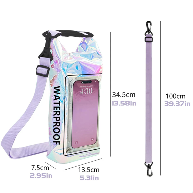 Dry Bag 2L 5L Touch Screen Waterproof Bags Beach Phone Pouch For Trekking Drifting Rafting Surfing Kayaking Outdoor Sports Bags