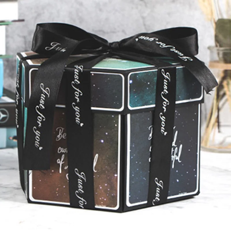 Square DIY Surprise Love Explosion Box Gift Explosion for