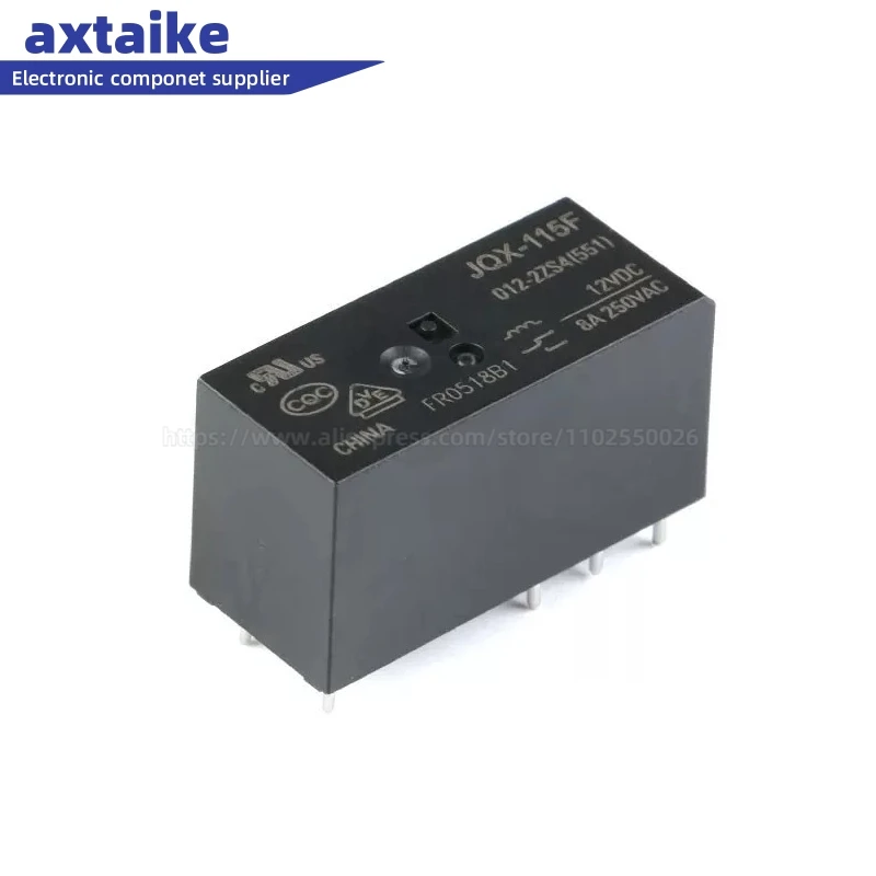 

2PCS Power Relay HF115F JQX-115F 005 012 024 1HS1 1HS3 1ZS1 1ZS3 2HS4 2ZS4 5V 12V 24V 48V 4/5/6/8Pin 8/12/16A DIP