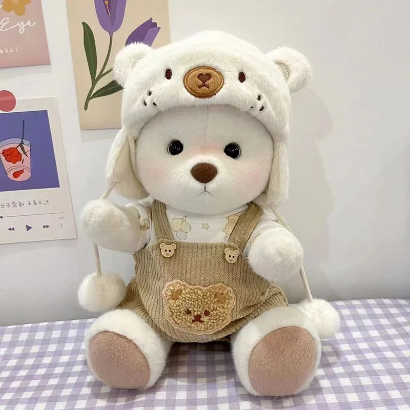 thumbnail image 1 of 30cm High Quality Handmade Bear Plush Toy Cosplay Change Dress Cloth Girl Hug Cuddly Plushie Doll for Girlfriend Christmas Gift, 1 of 5