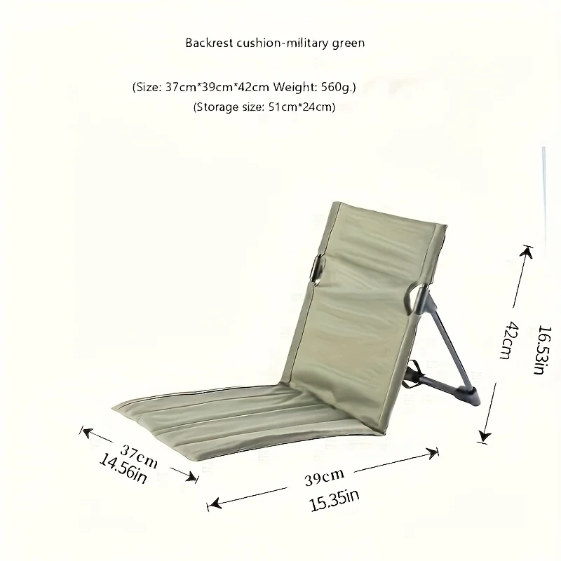 1pc Outdoor Camping Lightweight Comfortable Folding Chair Park Leisure Beach Chair Portable Single Lazy Chair Back Chair