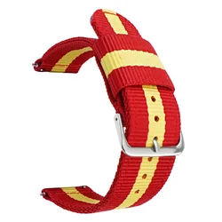 Woven Nylon Quick Release Strap - 20mm/22mm Canvas Band for 20mm (S42)