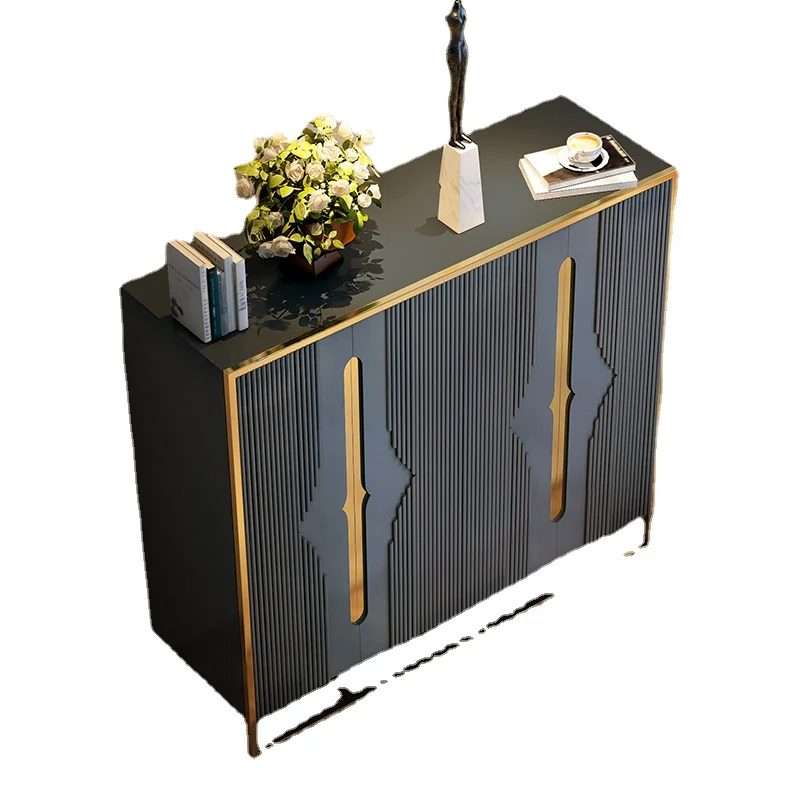

YY Simple Corridor Curio Cabinet Villa Entrance Living Room Affordable Luxury Style Storage Hallway Cabinet