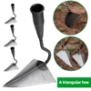 Farm Tools Hoes Triangle Small Tip Hoe Plowing Hoe Agricultural Land Turning Loose Soil Hoe for Household Vegetable Planting 2