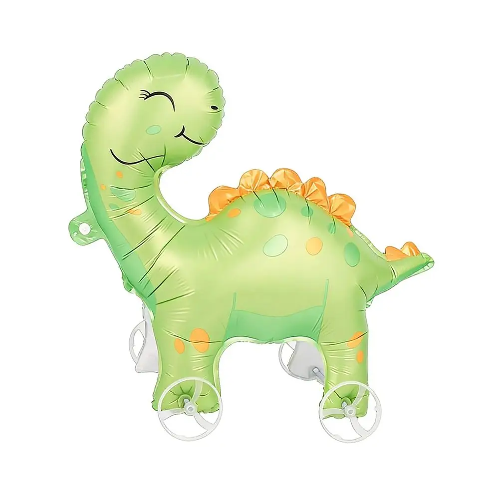 Bewegliche 4D-Dinosaurier-Ballons mit Rädern, Tier-Folienballons, stehende Folienballons, Zeichnungs-Folien-Cartoon-Stehballons – Detail 7