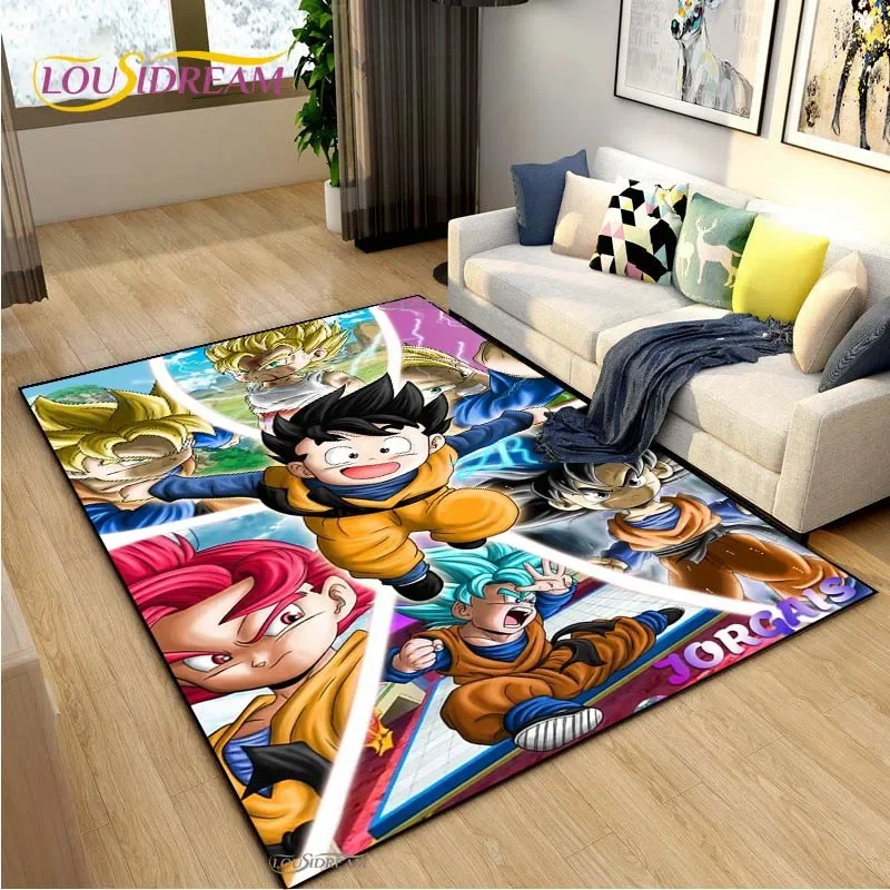 Dragon Ball Cartoon Anime Cute Carpet Living Room Bedroom Rug Table Kitchen Door Kid Unslip Floor Mat Alfombra Birthday gift floor mat shaggy rugs