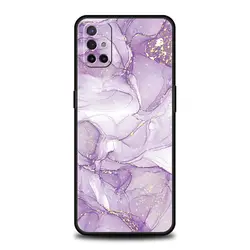 Elegant Marble Design Soft Silicone Phone Case - Black Cover for OnePlus 8 5G (A1)