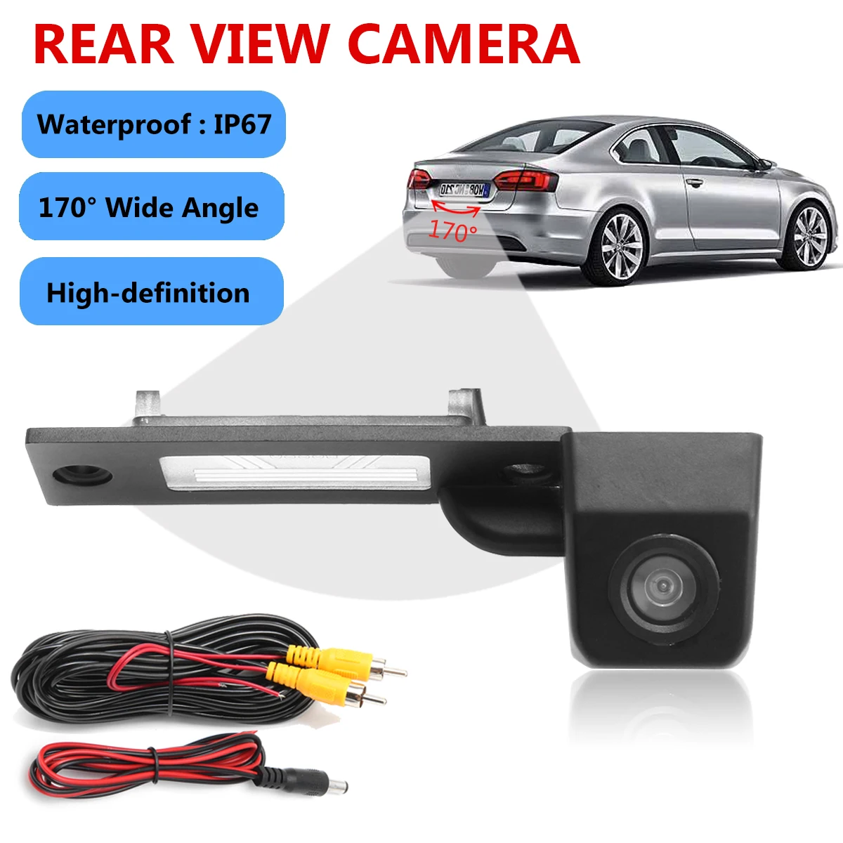 

HD Car Reversing Parking Rear View Camera For VW Transporter T5 T30 Caddy Passat 3C 3B Touran Jetta Wide Angle Reversing Camera