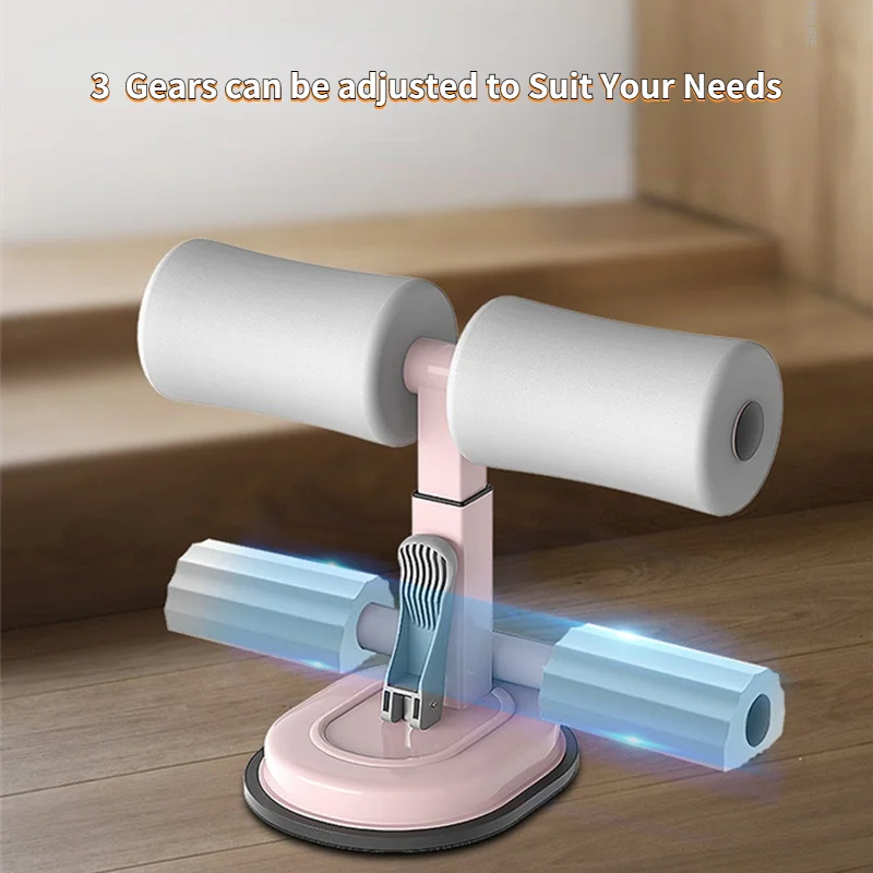 Updated 3 Gear Adjustable Sit Up Device Gym Equipment Exercised Abdomen Arm Thighs Leg Thin Fitness Suction Cup Self-Suction Cup
