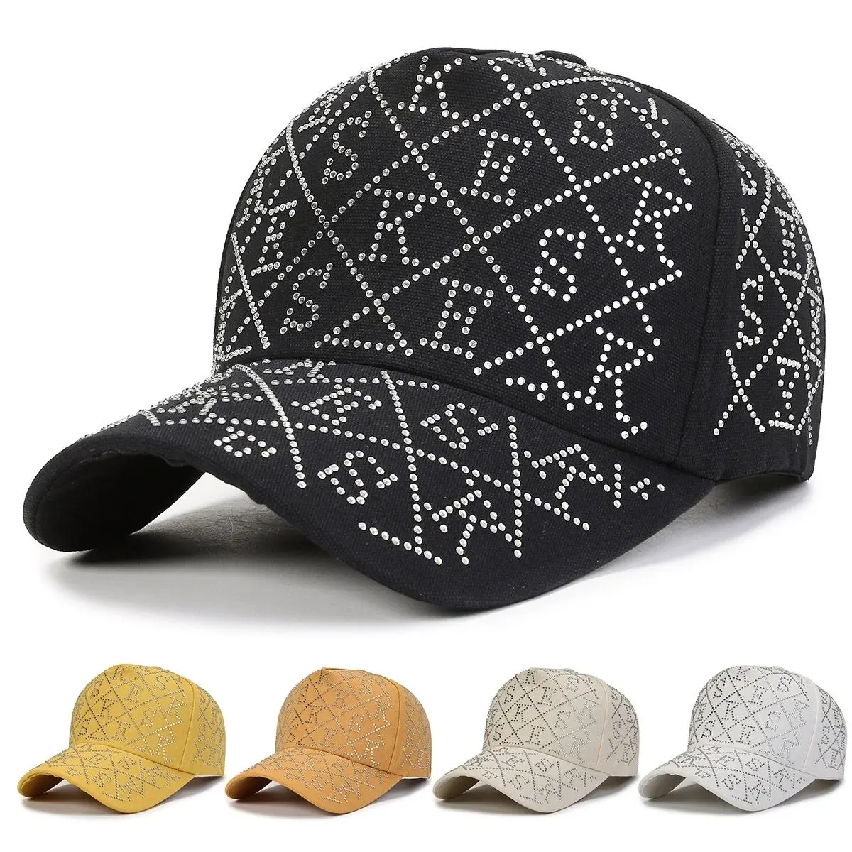 

Sun Protection Sunshade Couple Handsome Fashion Hundred Casual Hot Drill Cap Summer Hats for Women Beach Hat