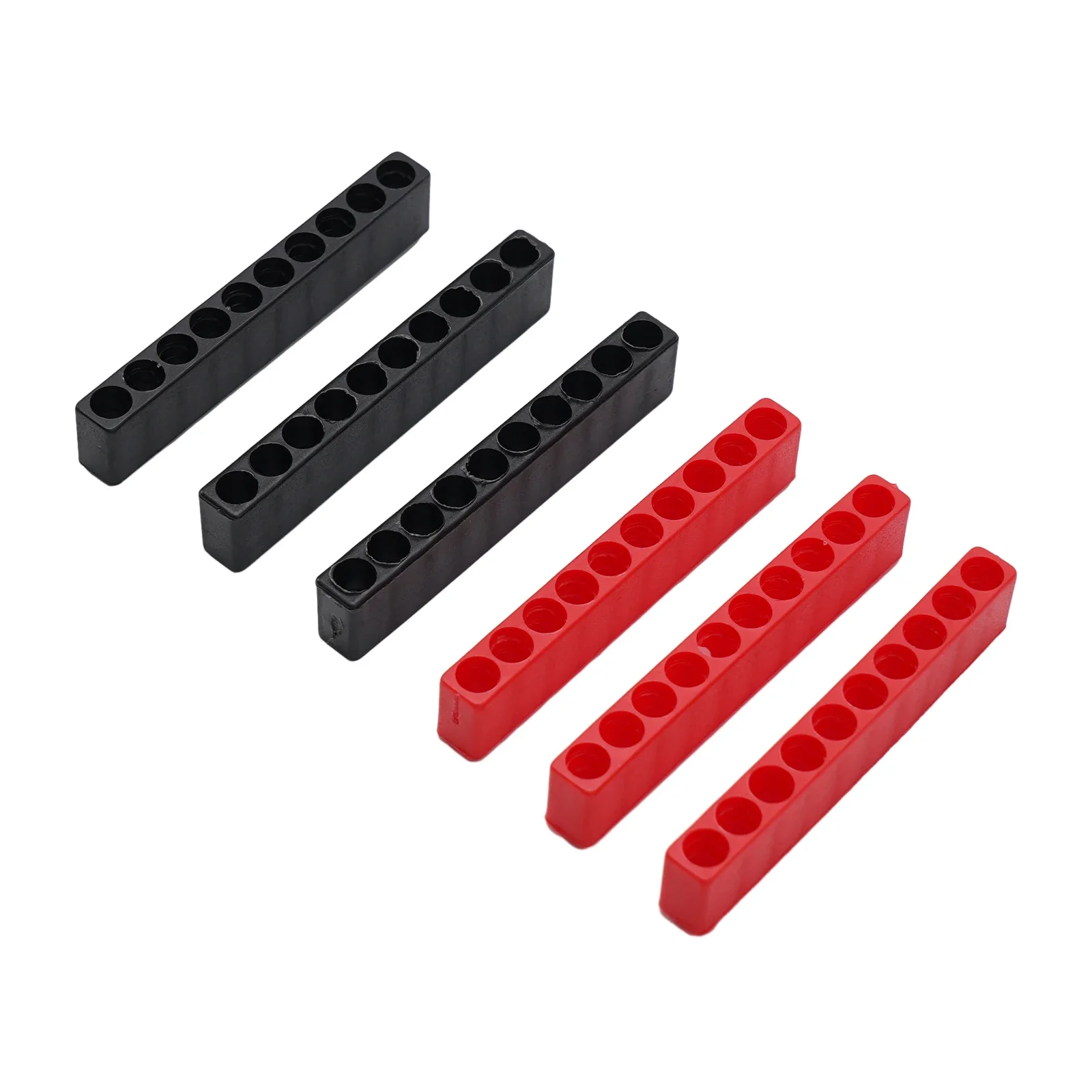 6pcs Screwdriver Bit Holder For 1/4inch Hex Shank Tools 10 Holes Brand New Plastic Screwdriver Storage Accessories