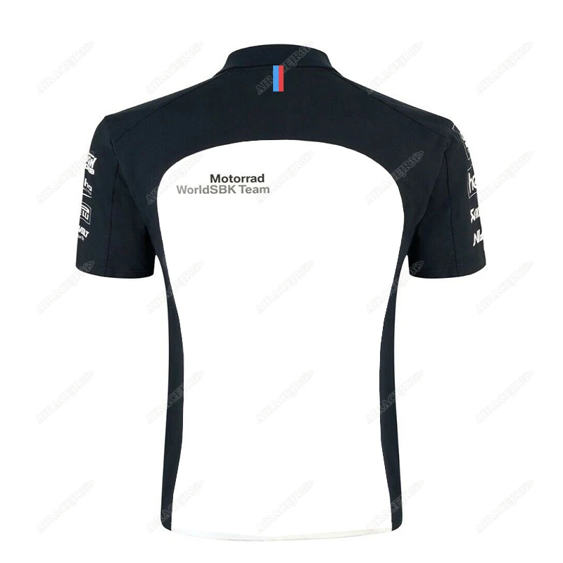 SMR BMW Motorrad 월드 지구력 팀 오토바이 티셔츠, 모터스포츠 크루저, 슈퍼 바이크 레이싱, 여름 통기성 폴로 셔츠