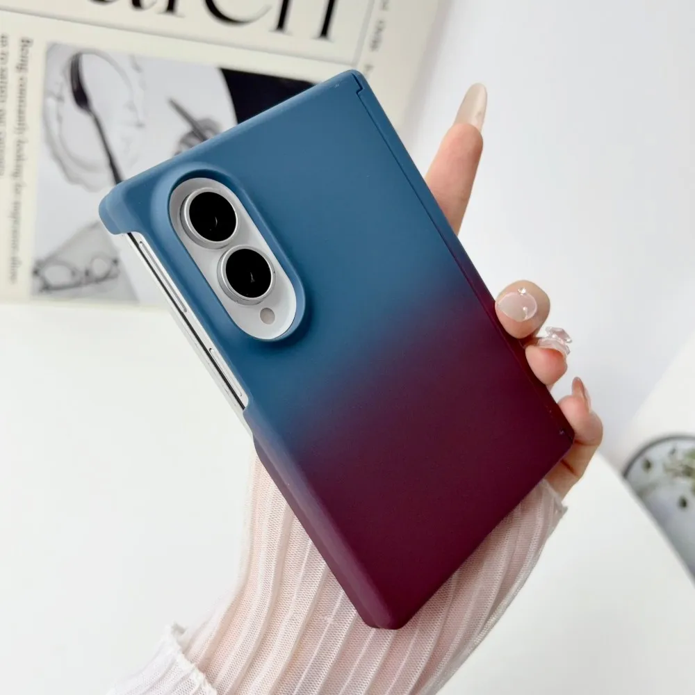 Gradient Dual Color Axis Hinge Shockproof Protective Case