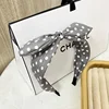 Fashion Hair Accessories Trend Women's Wide Headband Bow Knot Cross Sweet Style Polka Dot Hairband Cute Hoop Headwear 4