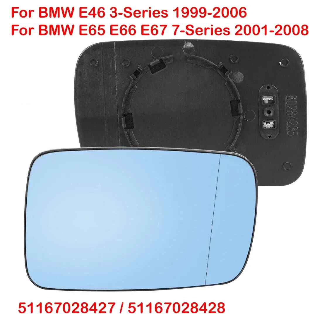 

Для BMW E46 3-Series 1999-2006 E65 E66 E67 7-Series 2001-2008 левый правый объектив заднего вида зеркало с подогревом объектив заднего вида
