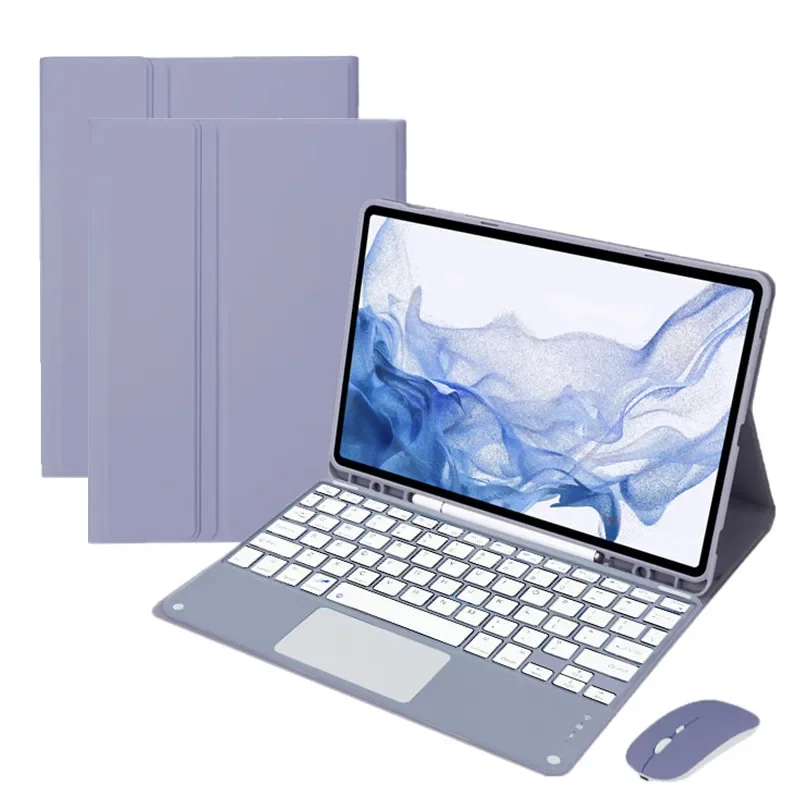 Capa de Teclado Touchpad para Samsung Galaxy Tab s9 Ultra Sm-x910 X916b X918u Tablet Cover Português Coreano Hebraico 14.6