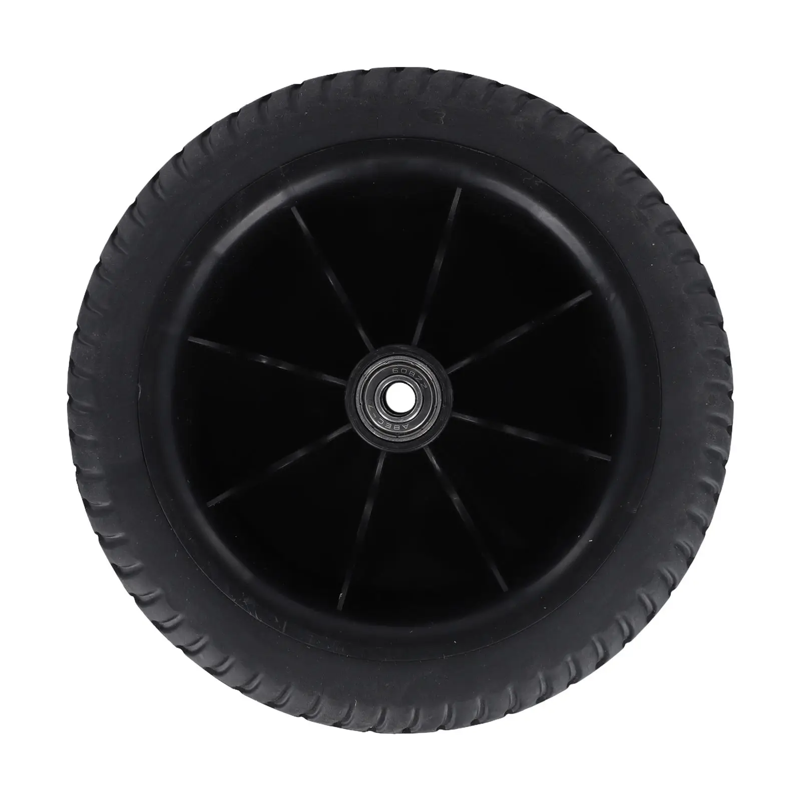 Beach Cart Wheel 8inch PU Wheel Cart Replacement 8-inch Tire Baby Stroller Beach Cart Bearing Inner Diameter 0.8 Big