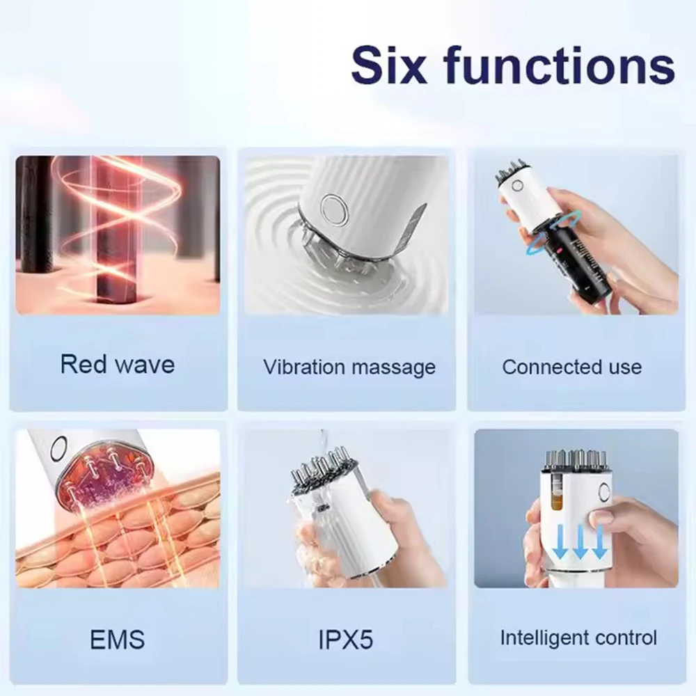 Electric Hair Applicator Scalp Massager With 70Ml Storage Hair Treatment Growth Applicator Scalp Head Massager for Hair Growth