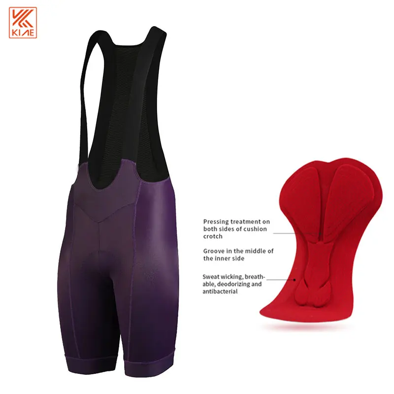 KIAE MTB Bicycle Clothing Men Women Cycling Bib Shorts Pad 7H Rode Bike Tights Jumpsuit Summer Ropa Ciclismo Hombre Triathlon