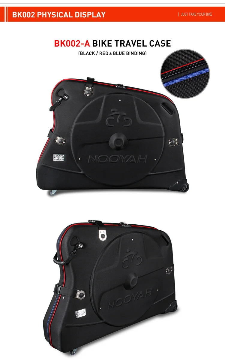 NOOYAH Fahrrad-Reisekoffer, EVA-Fahrradtasche für den Transport von Fahrrädern, EVA-Hartschalen-Fahrradzubehör, Lufttransport-Fahrrad-Rundreisekoffer – Detail 19