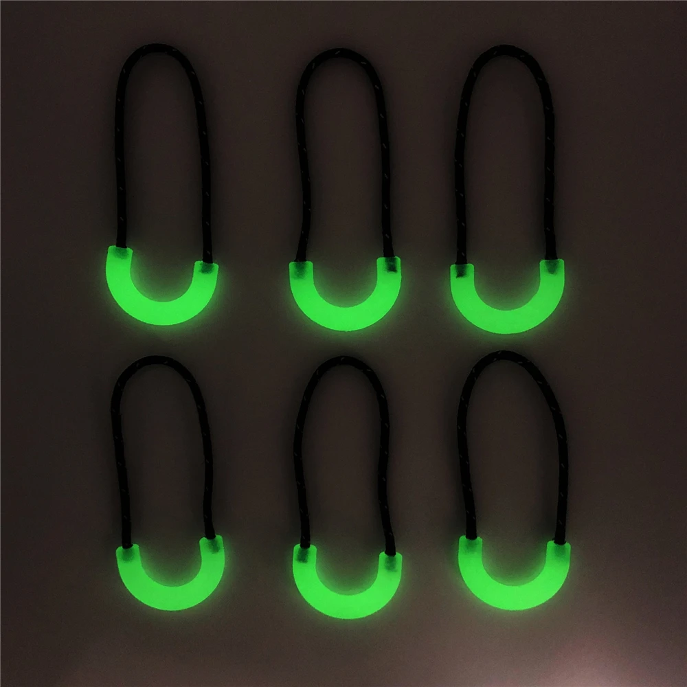5Pcs/10Pcs Self Luminous Zipper Pull Cord for Backpacks Jackets