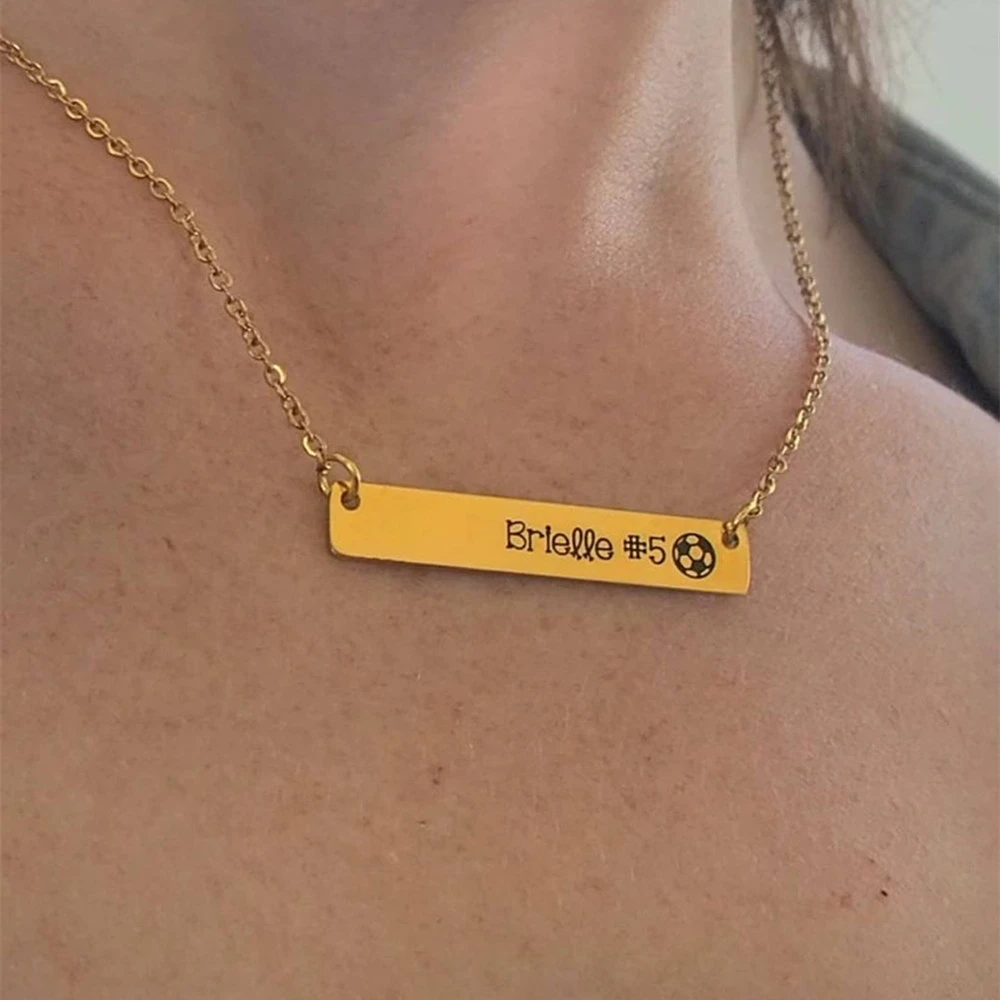 

Ожерелье с именем квадратной формы из нержавеющей стали