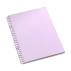 Portable Color Binder Notebook with Refillable Cover and Removable Pages for School and Office Supplies (Purple)