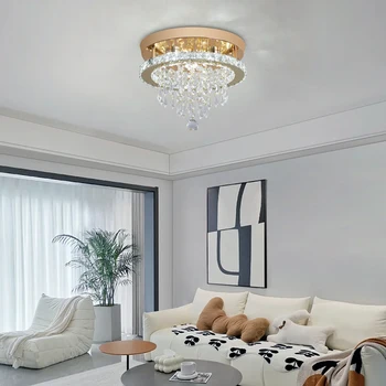 VETRULUS Luxury Crystal Chandelier Lustre Design Gold Modern Led Ceiling Light Living Room Bedroom Hanging Lamp LightingFixture 5