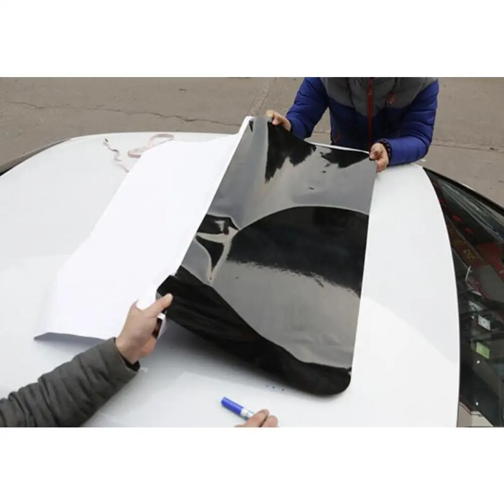 Universal Simulation Car Sunroof Imitation Glossy False PVC Roof Vinyl Protective Film Cover Simulation Panoramic Stickers Strip