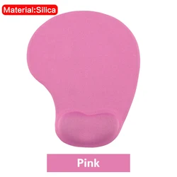 Ergonomic Gel Mouse Pad with Wrist Support - Anti - Slip Gaming & Laptop Accessory (Pink)