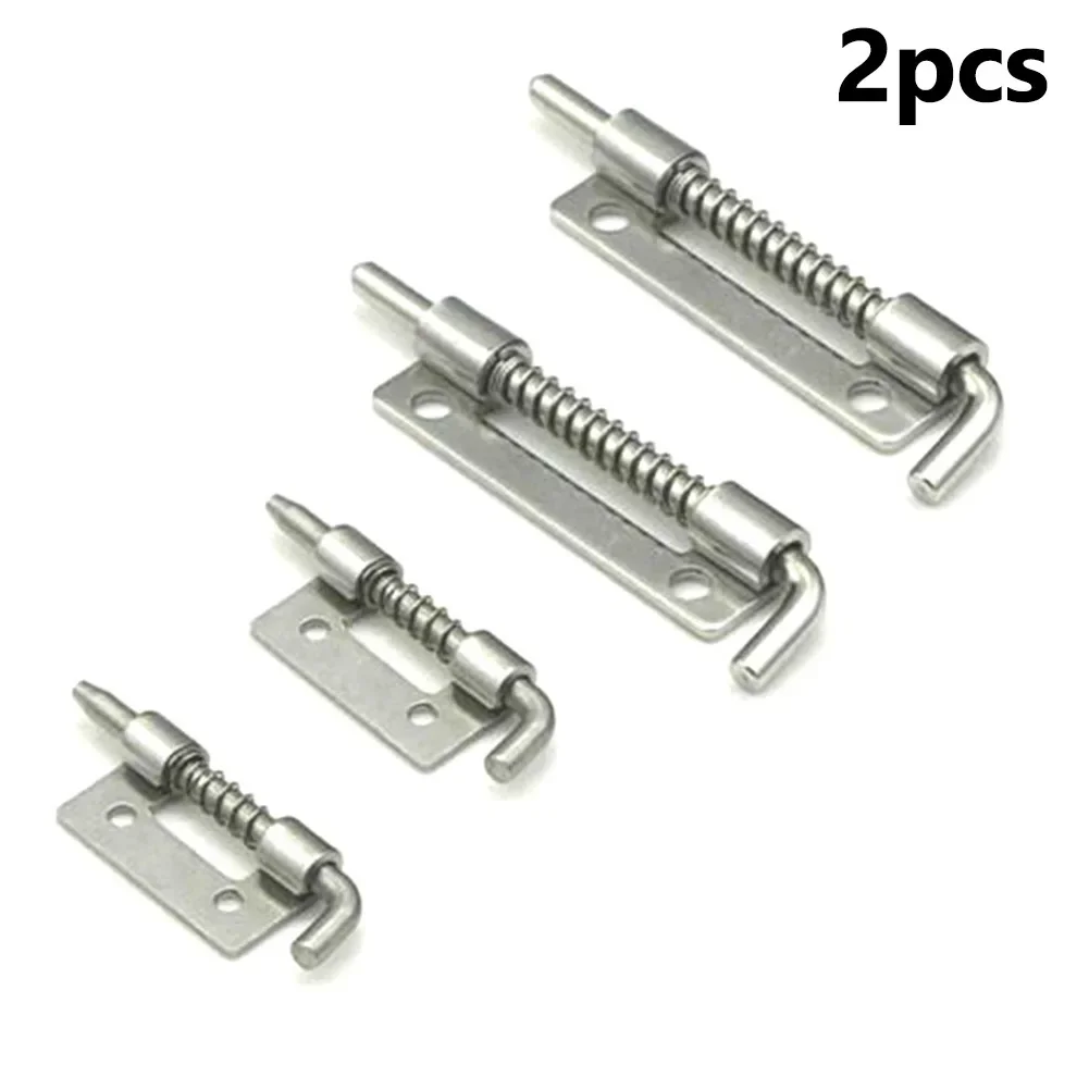 2Pcs Door Latch Sliding Lock Bolt Latch Hasp Staple Gate Safety Lock Bolt Spring door latch