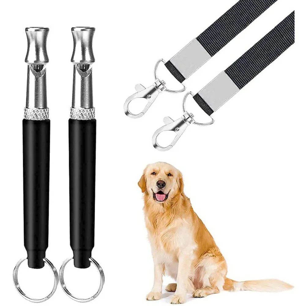 Dog Whistle Pet Dog Whistle Puppy Training Obedience Ultrasonic Supersonic Sound Repeller Pitch Stop Barking Quiet For Dogs & Cats