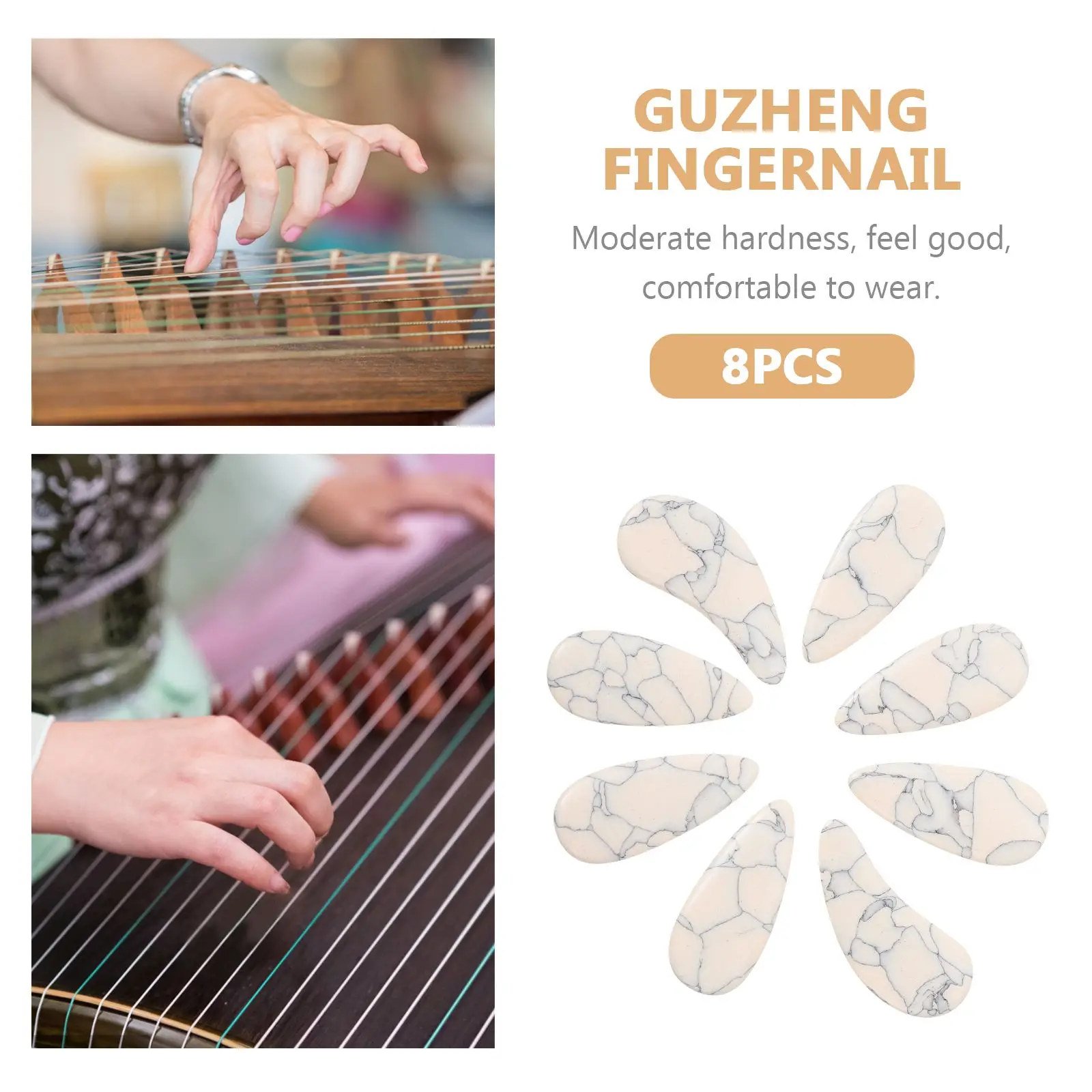 Guzheng Finger Supplies Nails Picks Instrument Tapes Pipa Bitingbandage Nail Adults Prevention Fake Adhesive Practice Tape guzheng finger guard