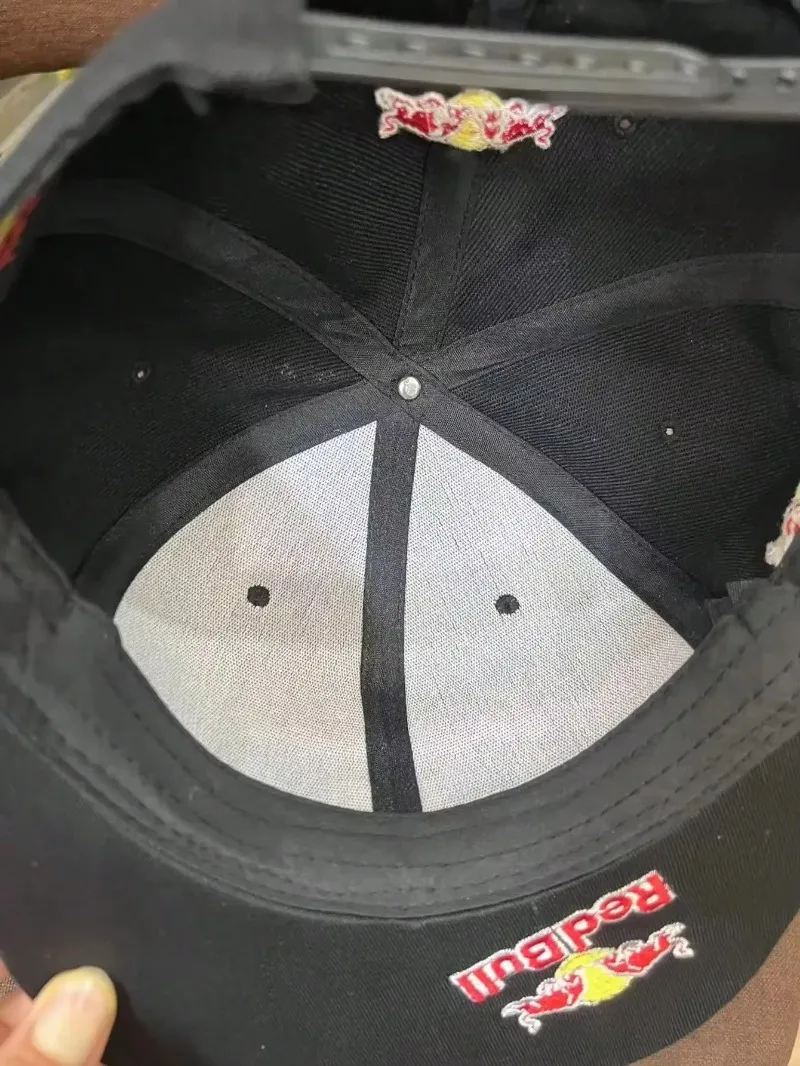 Motocross Baseball Cap - Adjustable Snapback Hat For Men & Women, Black Polyester/Mesh, One Size Fits Most - View #4