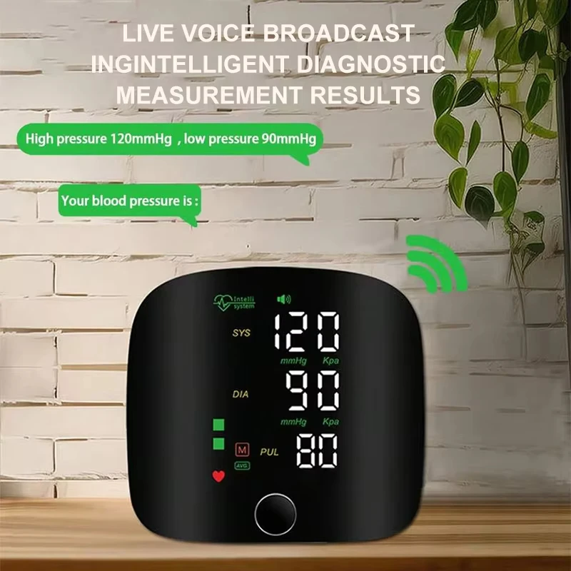 Blood Pressure Monitor Blood Pressure Meter LED Screen Wrist Blood Pressure Monitor