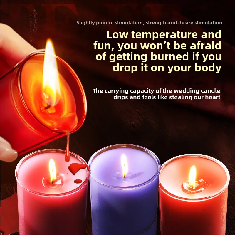 Seductive Massage Candle with SM Drip Wax Play Feature for Couples in the Bedroom