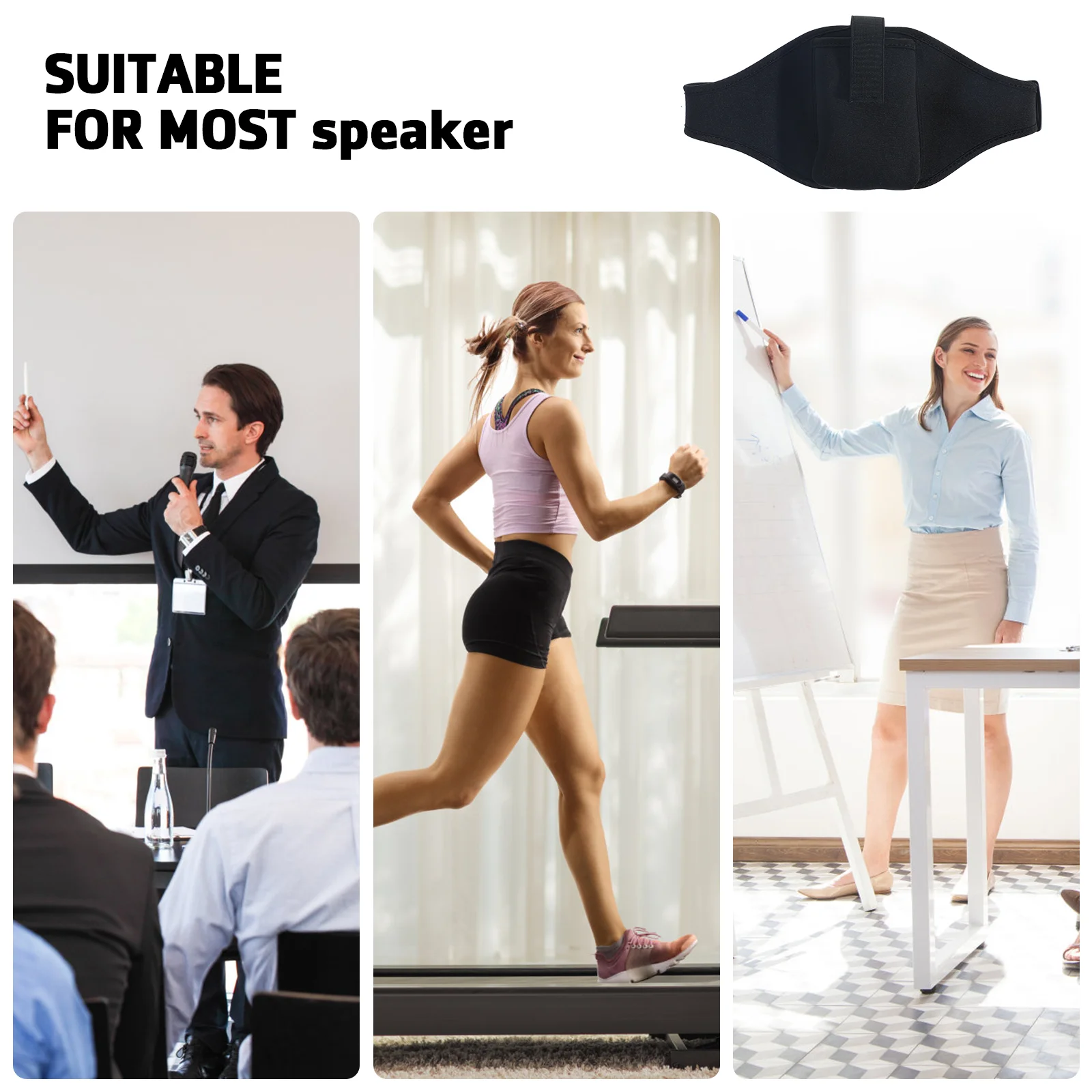 Fitness Belt Mic Tune Waist Microphone Carrying Bag Fanny Pack For Gym Diving Cloth Trainer Carrier Running Storage