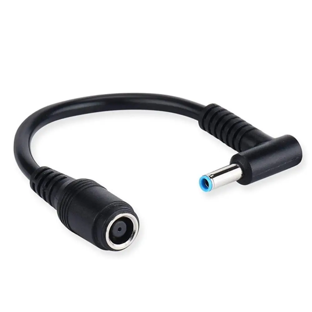 Power Adapter Dc Power Converter 1pc 7.4mm To 4.5mm DC Power Charger Converter Great Replacement DC Adapter Connector Cable For HP Dell Blue Tips